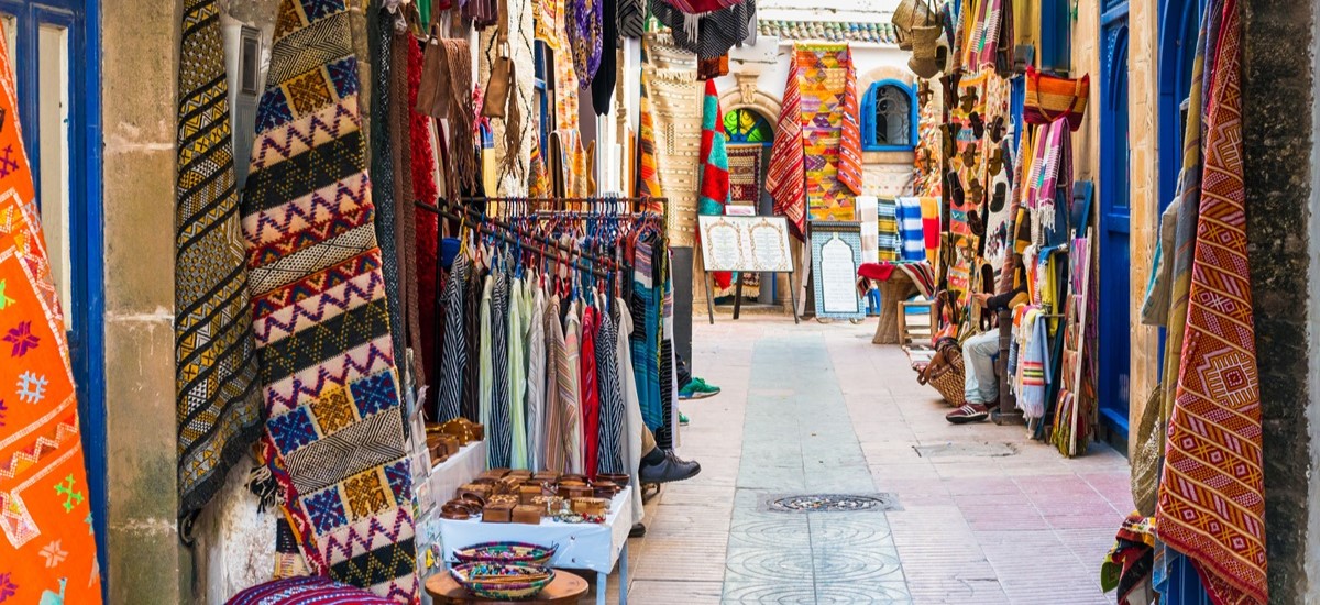 Moroccan market street