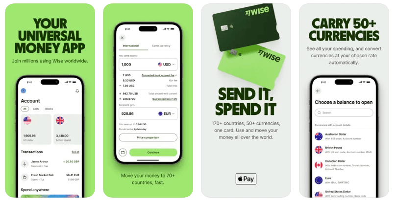 Wise money feature on App